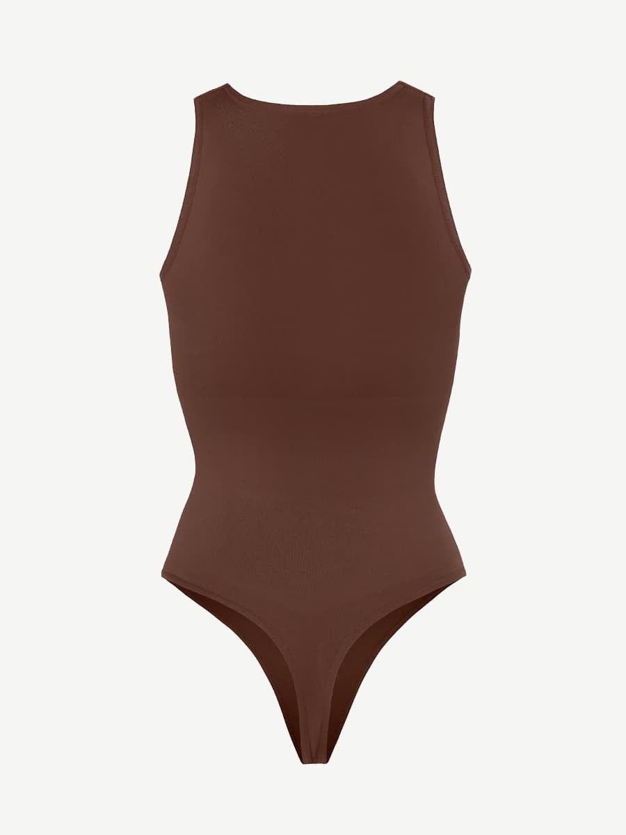 🌿 Eco-friendly Seamless Outer Crew Thong Bodysuit