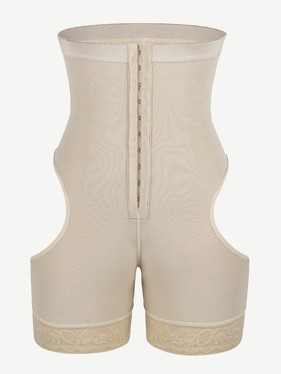 Flawlessly High Waist Open Butt Shapewear Shorts Stretchy