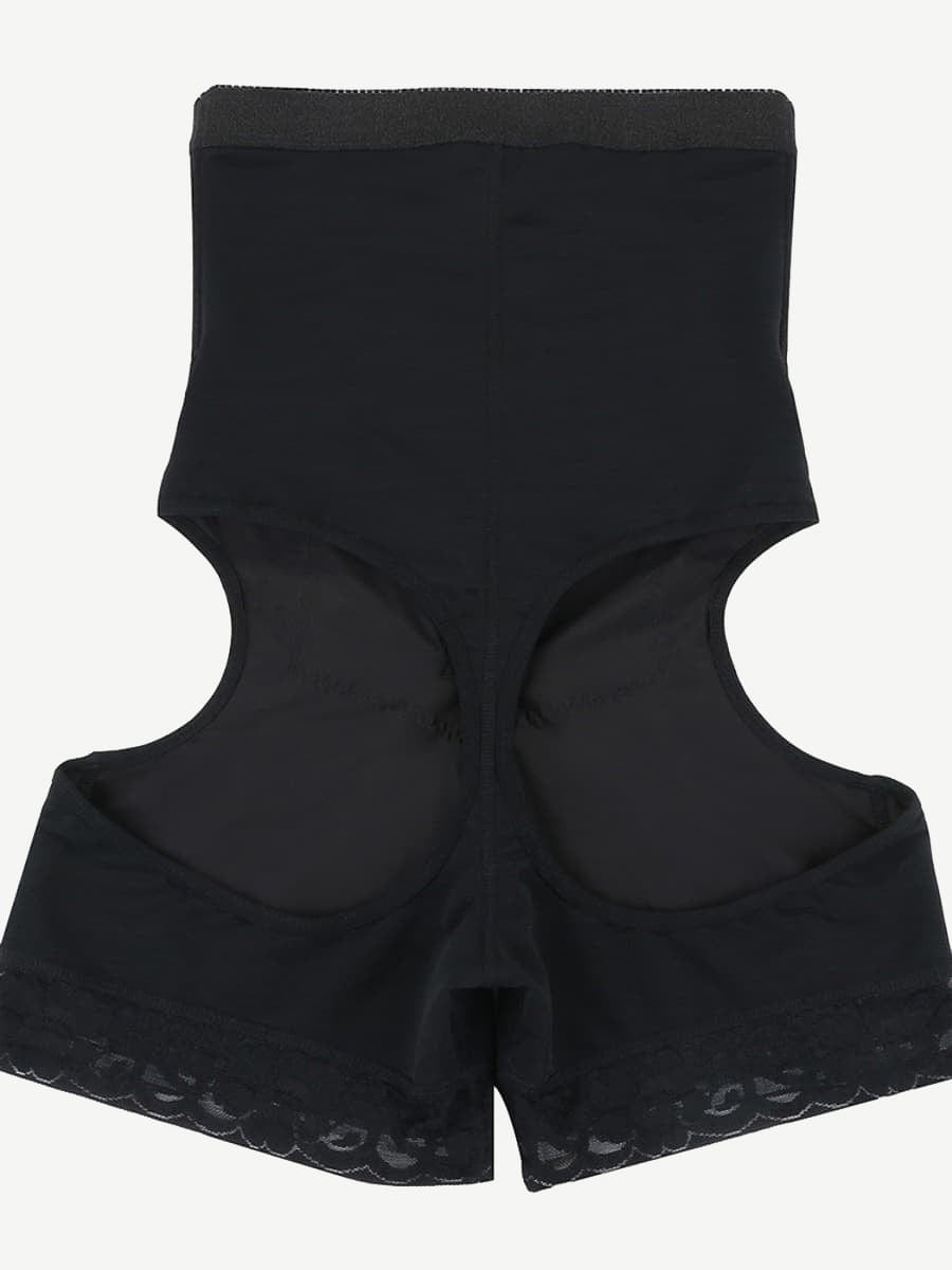 Flawlessly High Waist Open Butt Shapewear Shorts Stretchy