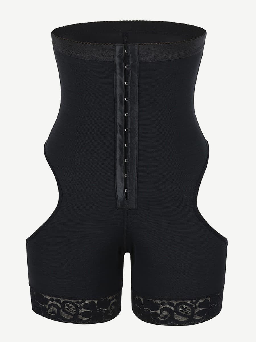 Flawlessly High Waist Open Butt Shapewear Shorts Stretchy