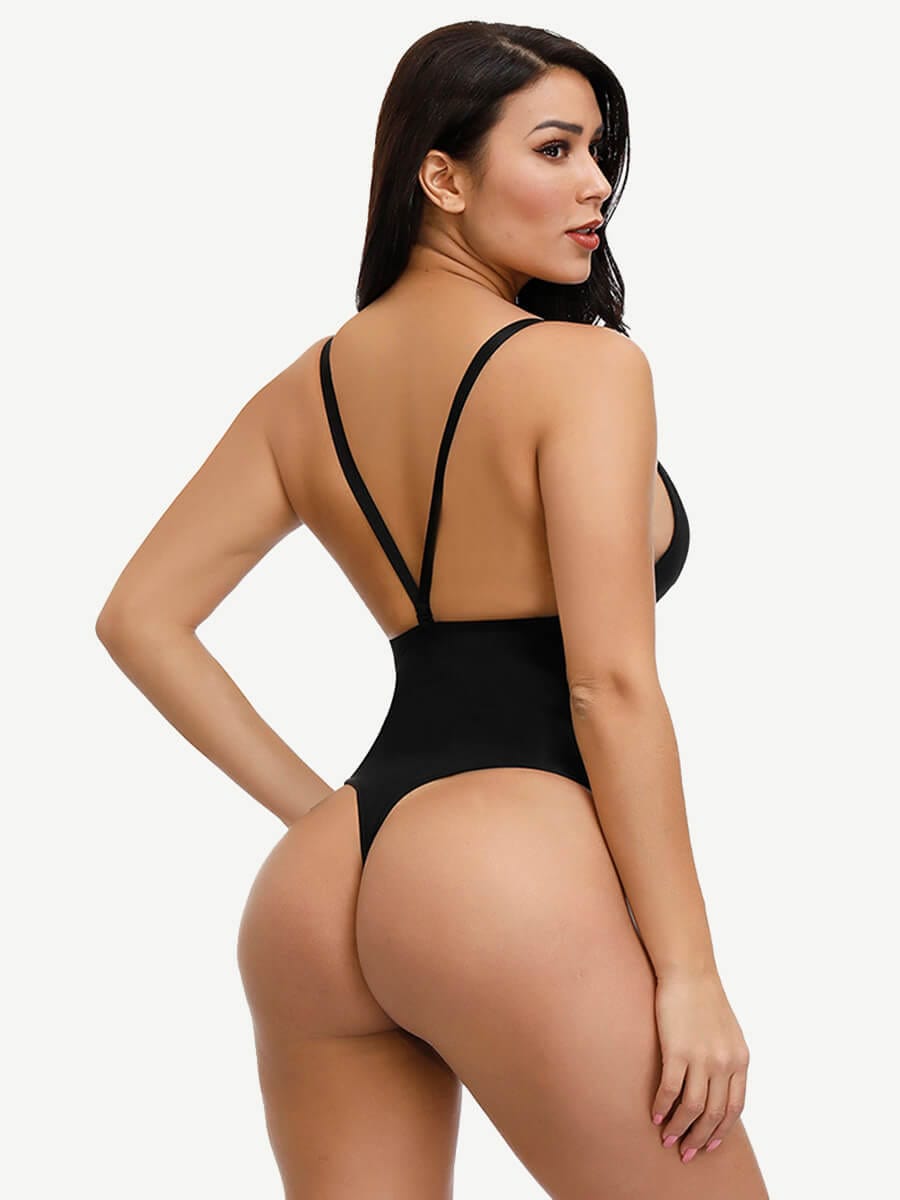 Curve Creator Breathable Sexy Adjustable Strap Solid Color Full Body Shaper Shaperwear