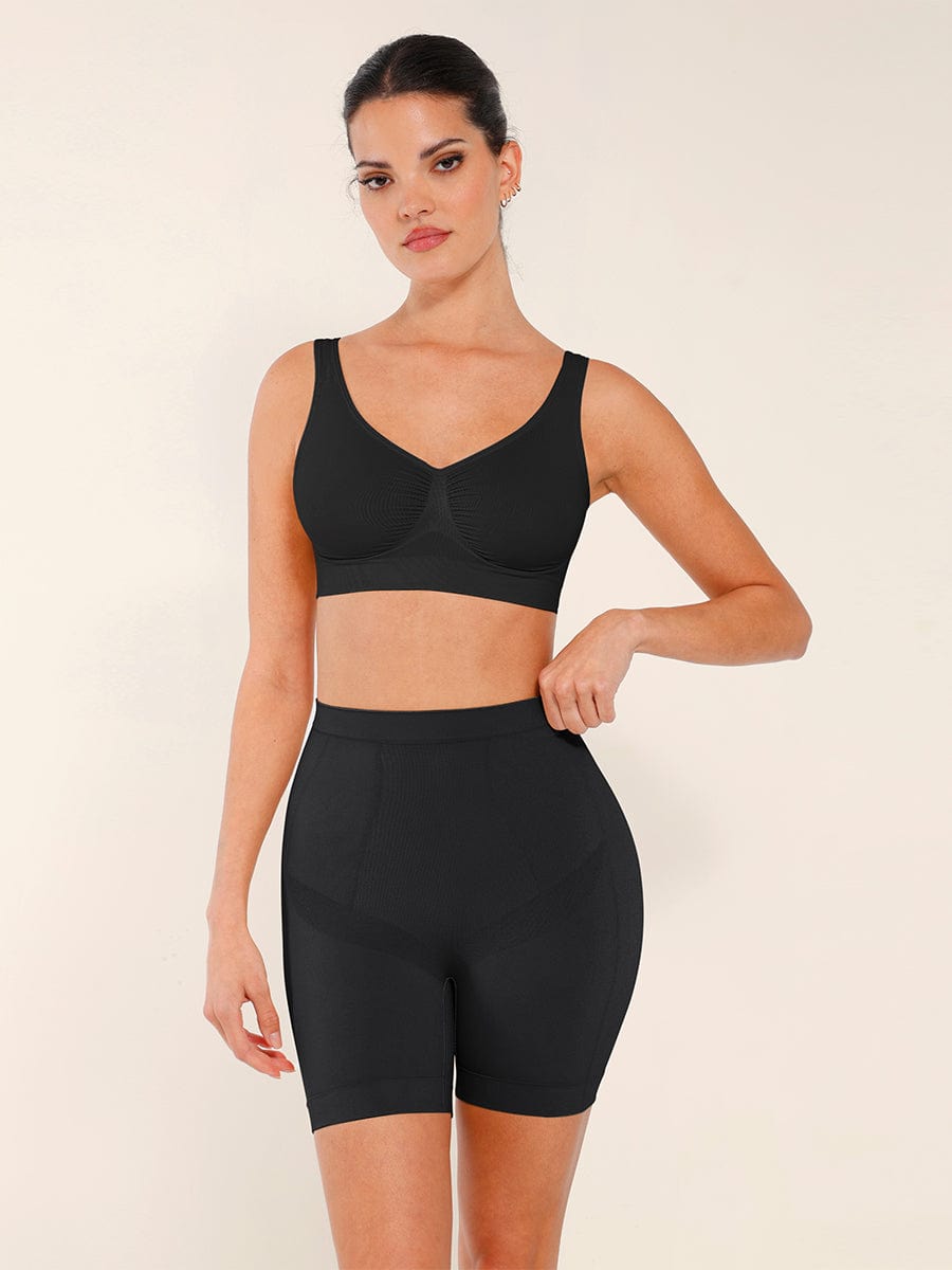 Seamless Slimming Mid-Waist Tummy Control Boyshorts Panties