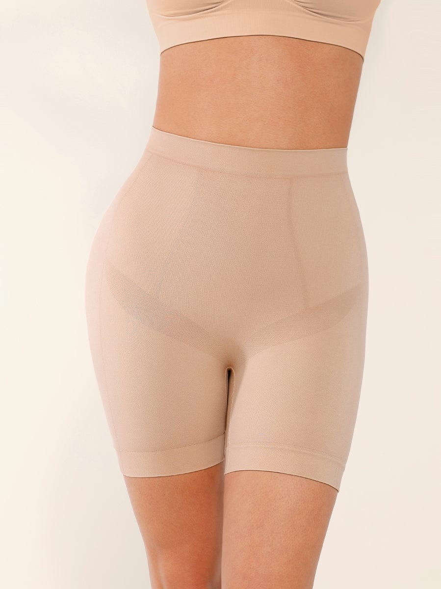 Seamless Slimming Mid-Waist Tummy Control Boyshorts Panties