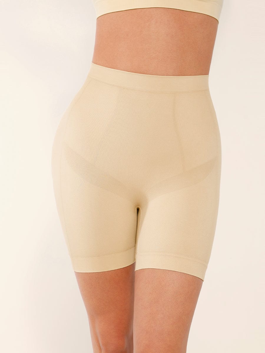 Seamless Slimming Mid-Waist Tummy Control Boyshorts Panties