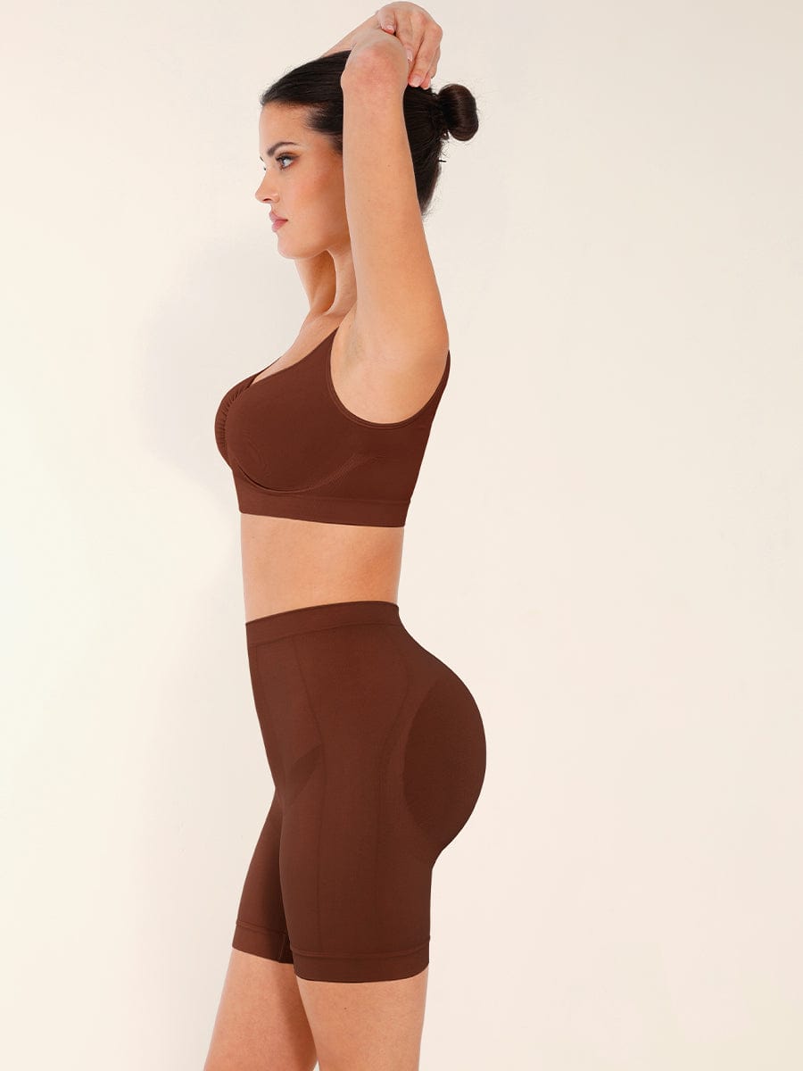 Seamless Slimming Mid-Waist Tummy Control Boyshorts Panties