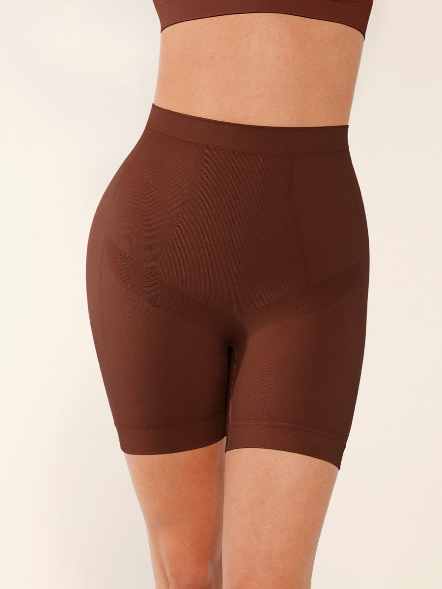 Seamless Slimming Mid-Waist Tummy Control Boyshorts Panties