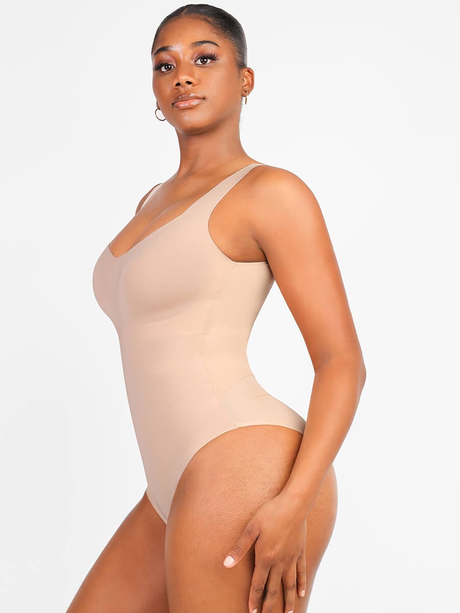 Air Slim V Neck Fit 3 in 1 Bodysuit Shapewear