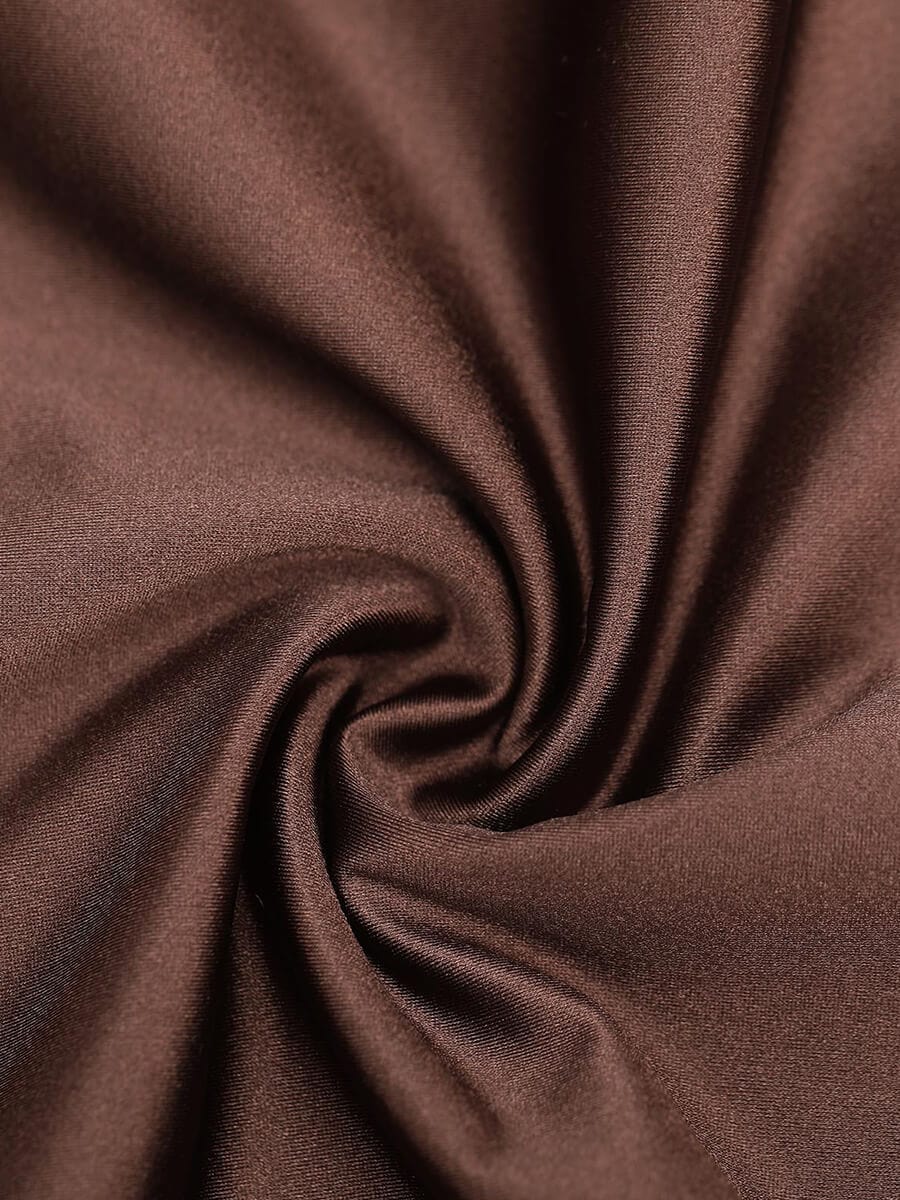 Shaping Satin Built-in Elastic Mesh Fabric Thong Bodysuit