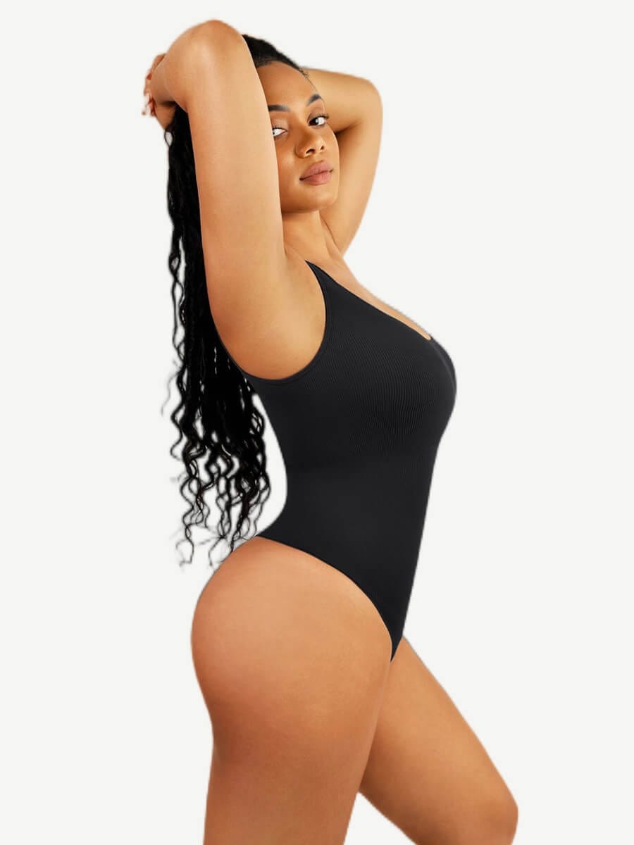 Seamless One-Shoulder Waist Sculpting Tummy Control Body Bodysuit