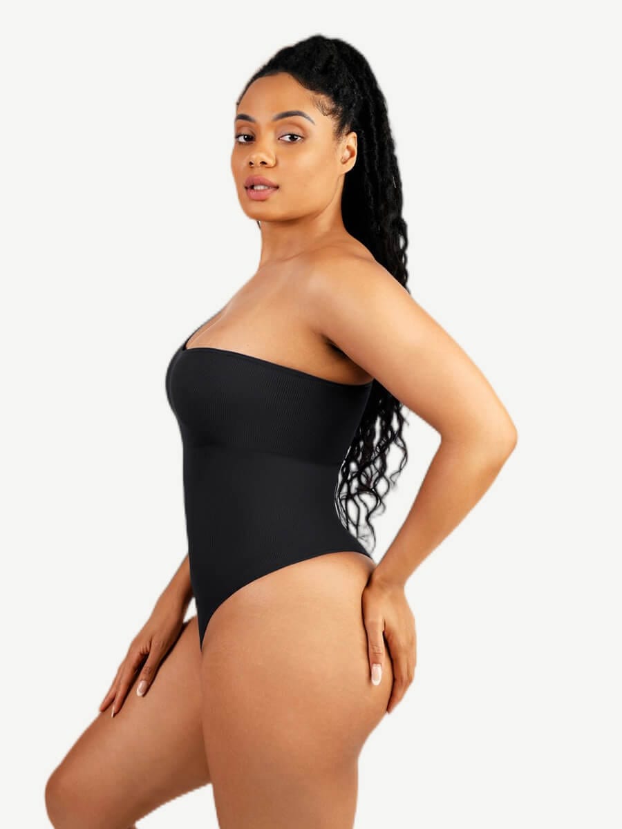 Seamless One-Shoulder Waist Sculpting Tummy Control Body Bodysuit