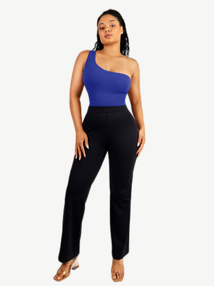 Seamless One-Shoulder Waist Sculpting Tummy Control Body Bodysuit