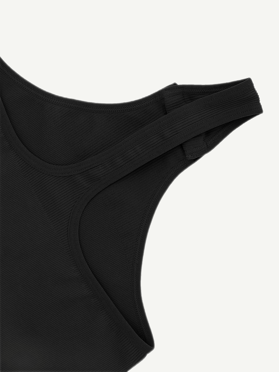 Seamless One-Shoulder Waist Sculpting Tummy Control Body Bodysuit