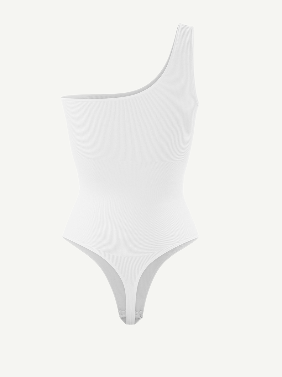 Seamless One-Shoulder Waist Sculpting Tummy Control Body Bodysuit