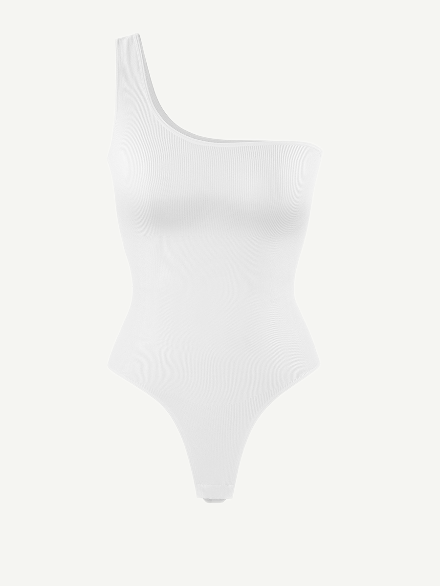 Seamless One-Shoulder Waist Sculpting Tummy Control Body Bodysuit