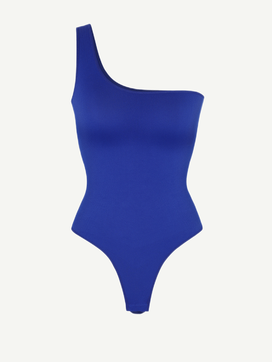 Seamless One-Shoulder Waist Sculpting Tummy Control Body Bodysuit