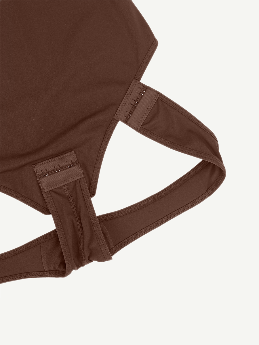 Scoop Neck Butt Lifting Shapewear Thong Bodysuit