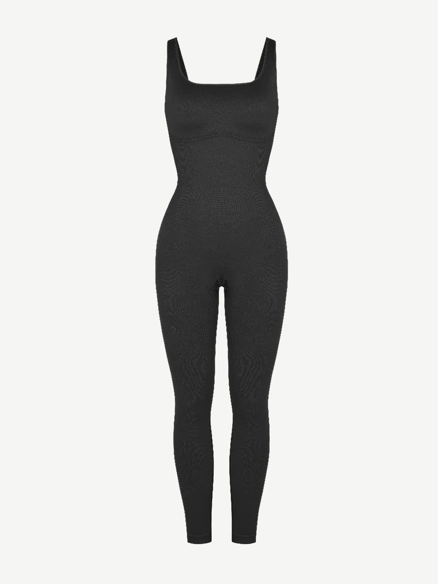 Seamless Square Neck U-Shaped Back Design Shaping Jumpsuit