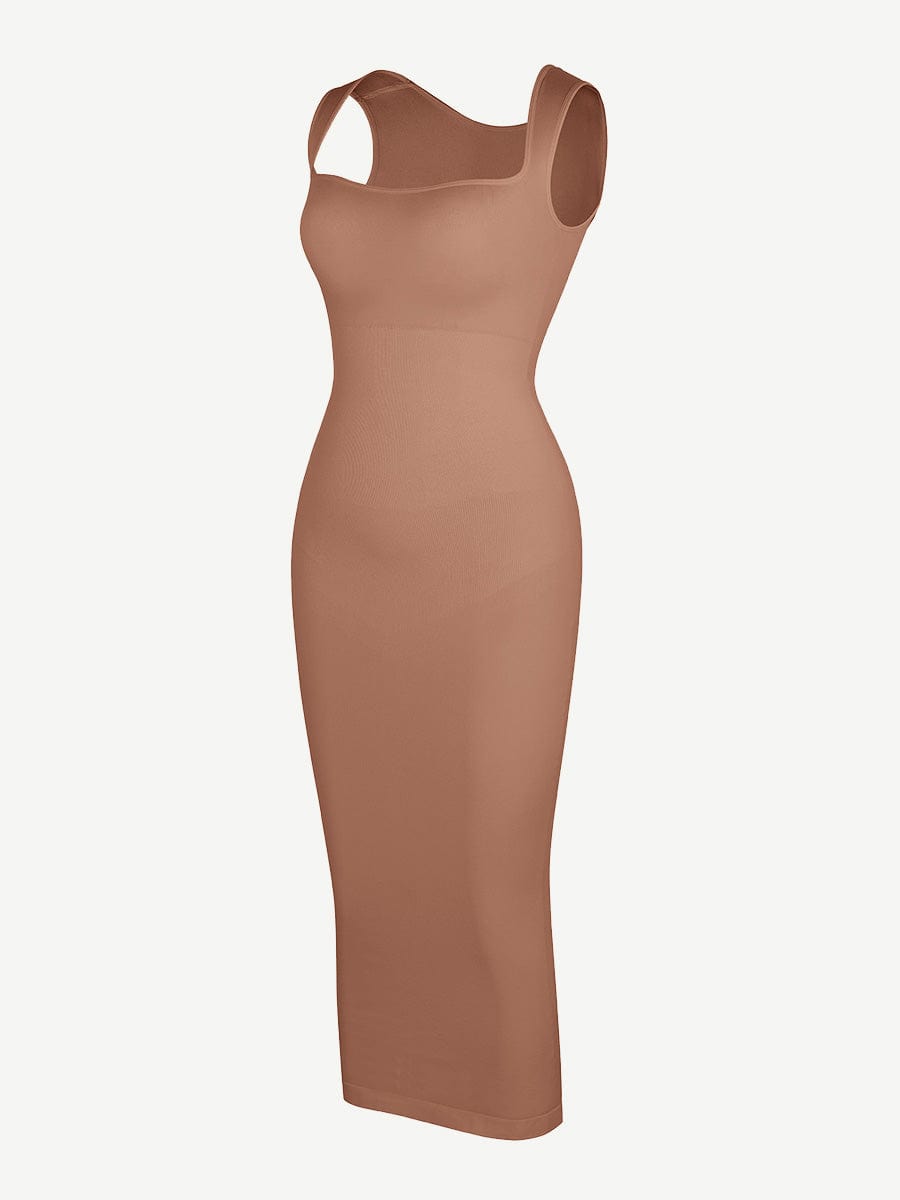 🌿 Eco-friendly Seamless 360° Waist Control Spaghetti Strap Suspender Long Skirt