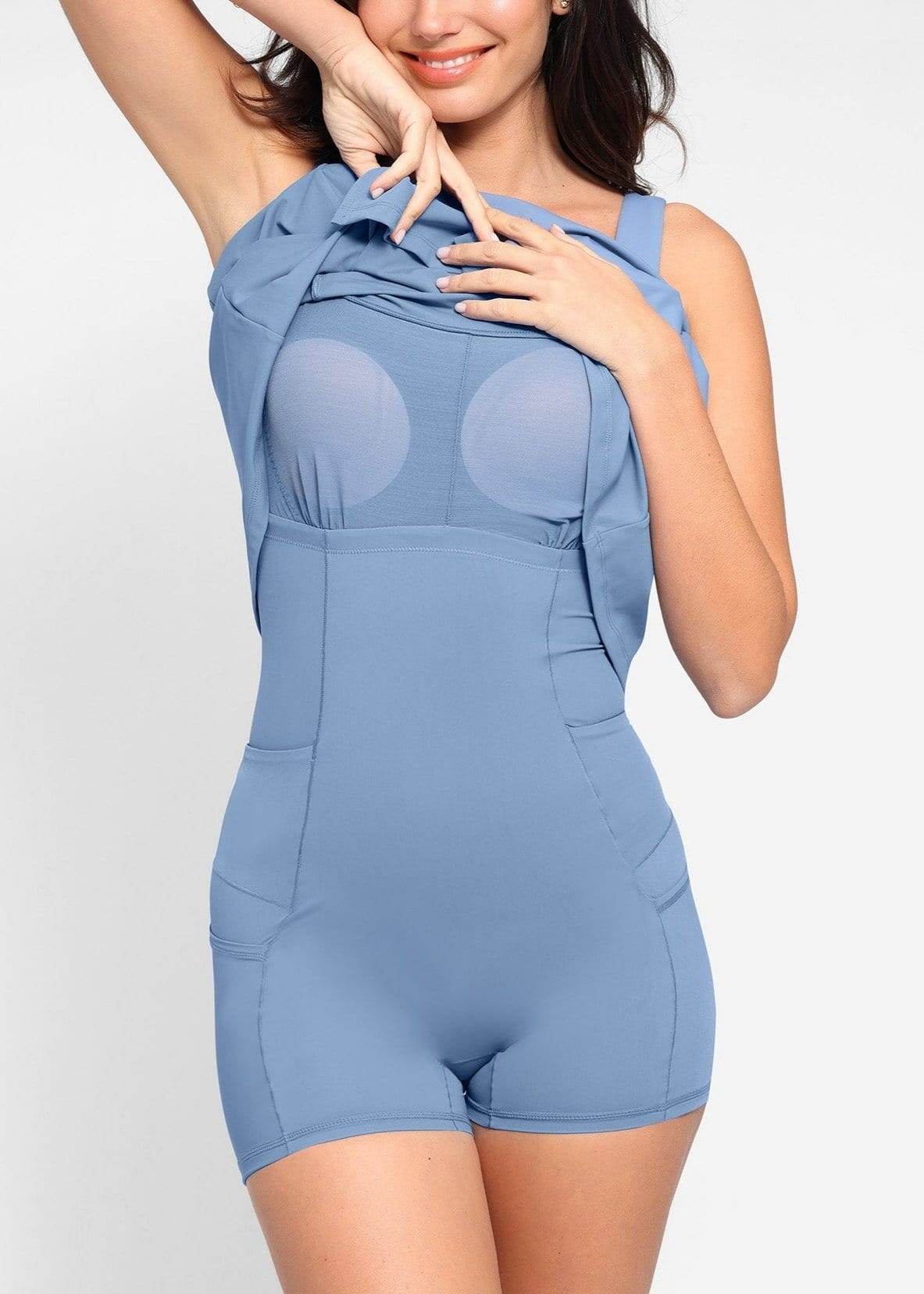 2 in 1 Sports Shaping Pet Hair Resistant Shapewear Tennis Dresses
