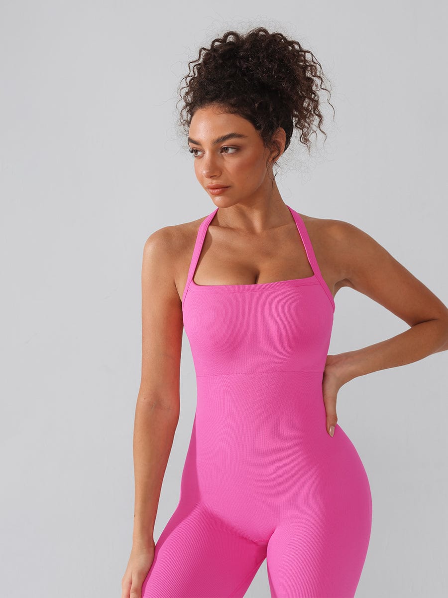 Seamless Sports Shaping 2 in 1 Waist and Tummy Control Bra-free Jumpsuit