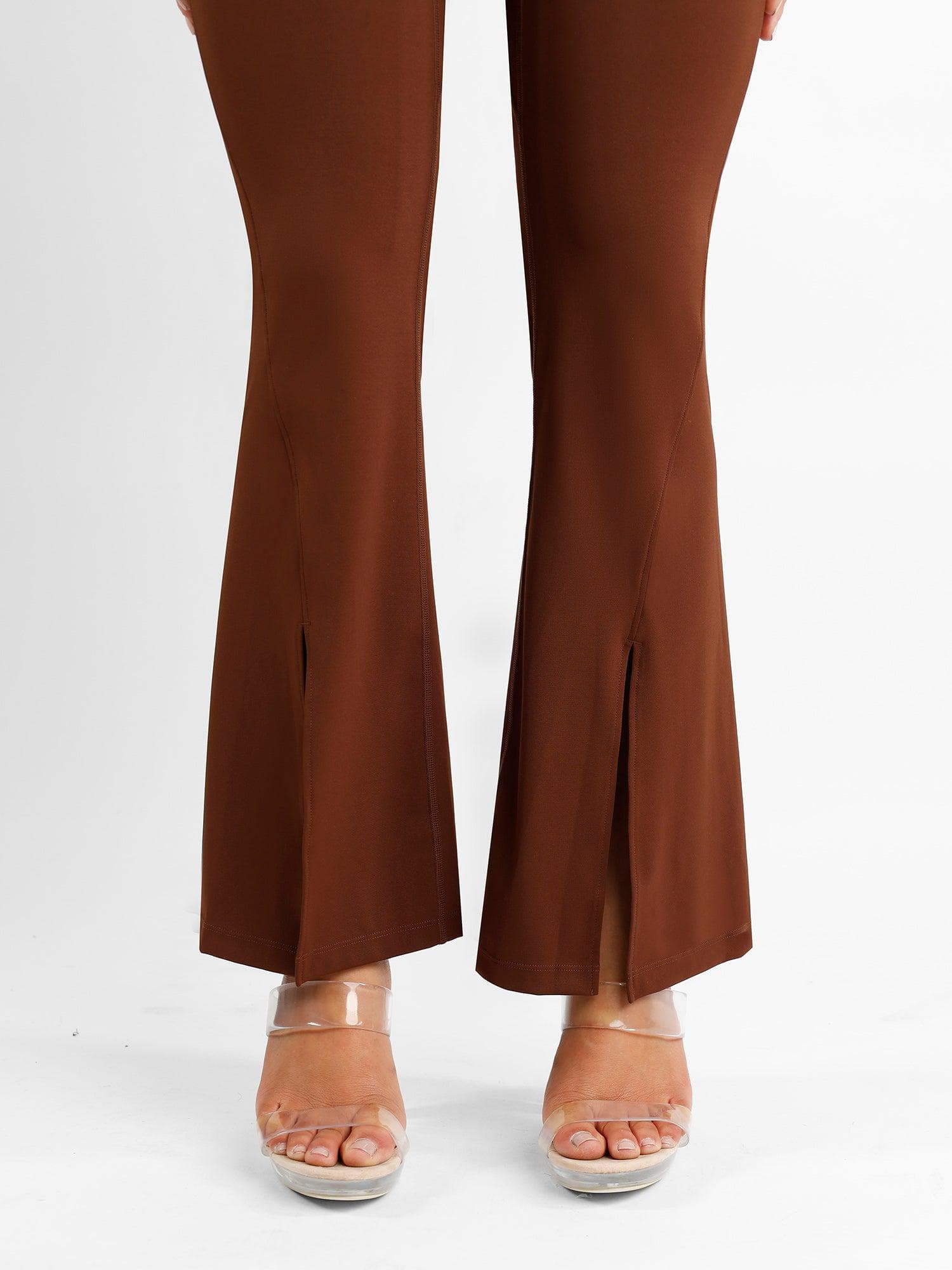 High Rise Tummy Control Split Hem Flare Shapewear Pants