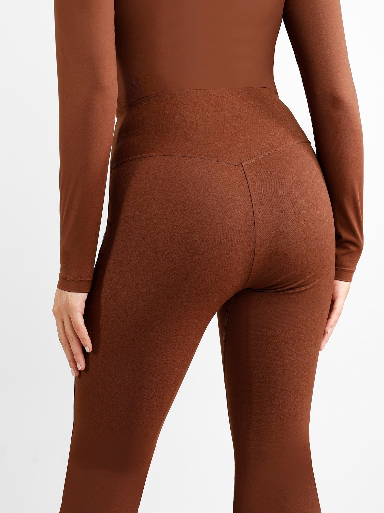 High Rise Tummy Control Split Hem Flare Shapewear Pants