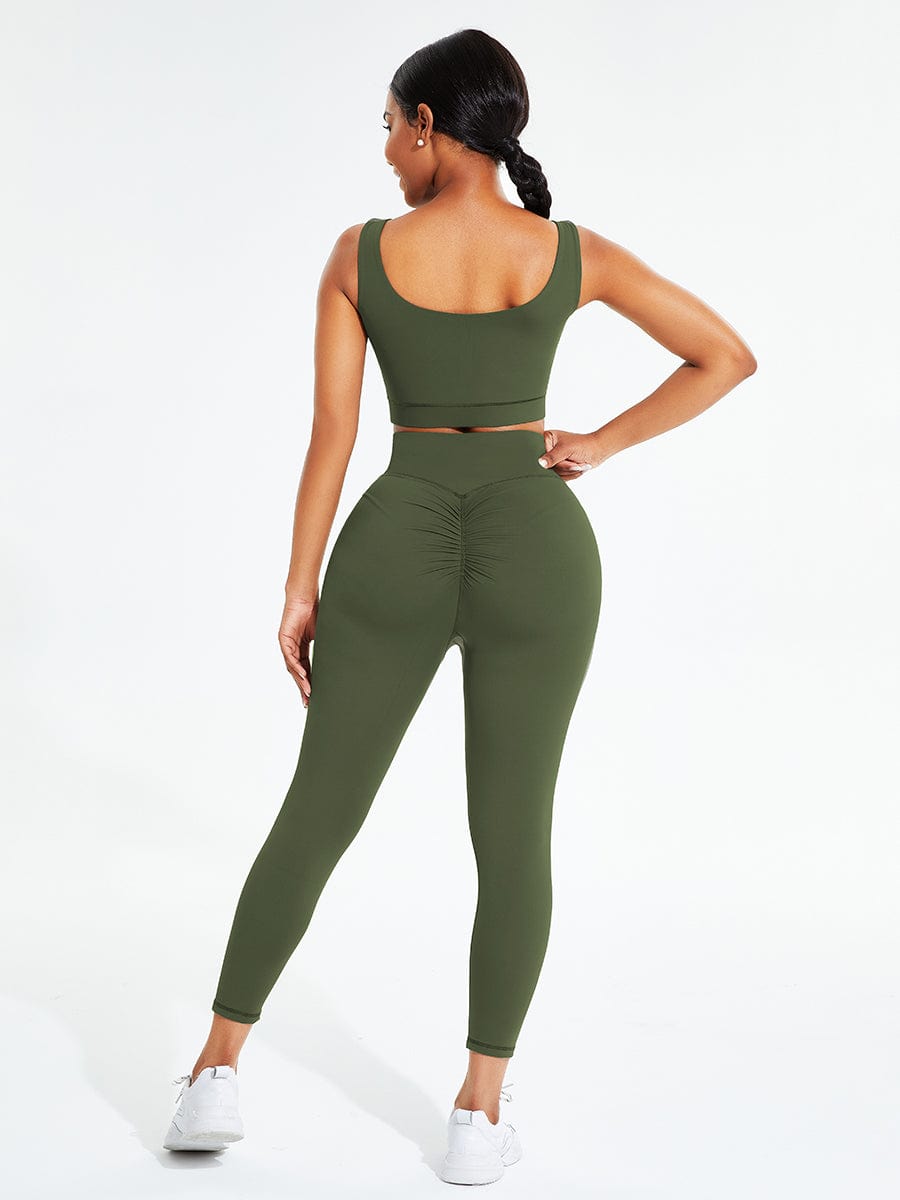Black Seamless Sports Bra High Waist Leggings Simplicity