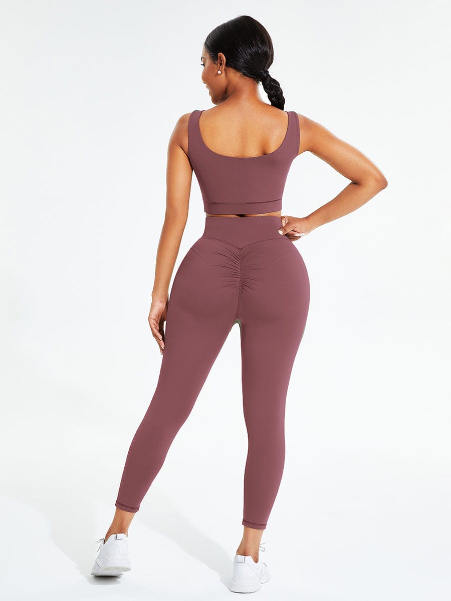 Black Seamless Sports Bra High Waist Leggings Simplicity