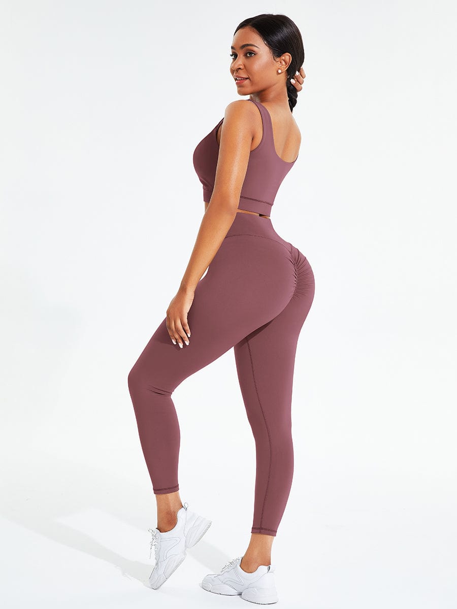 Black Seamless Sports Bra High Waist Leggings Simplicity