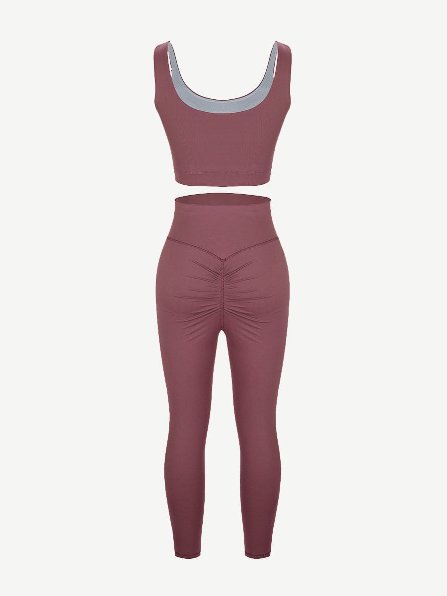 Black Seamless Sports Bra High Waist Leggings Simplicity