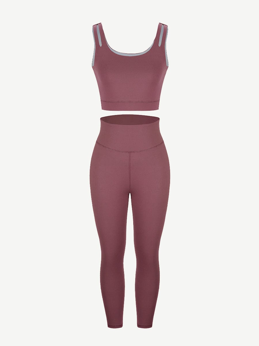 Black Seamless Sports Bra High Waist Leggings Simplicity