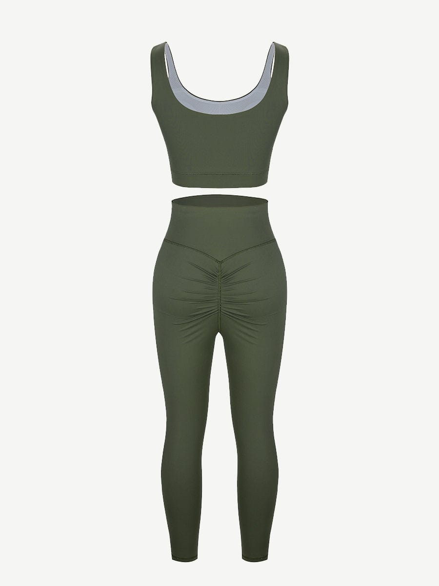 Black Seamless Sports Bra High Waist Leggings Simplicity