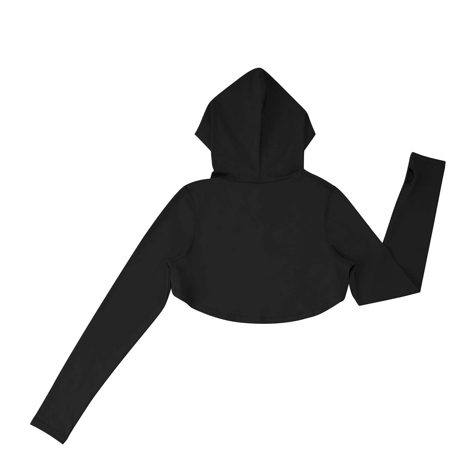 Hooded Neck Detachable Cups Crop Top For Runner