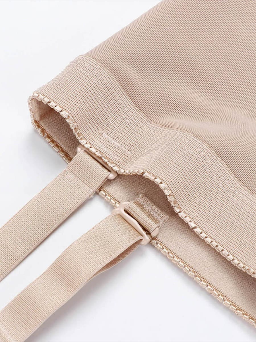 Detachable Straps Post Surgery Full Body Shaper Zipper Abdominal Control