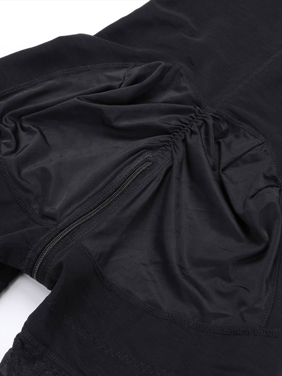 Detachable Straps Post Surgery Full Body Shaper Zipper Abdominal Control