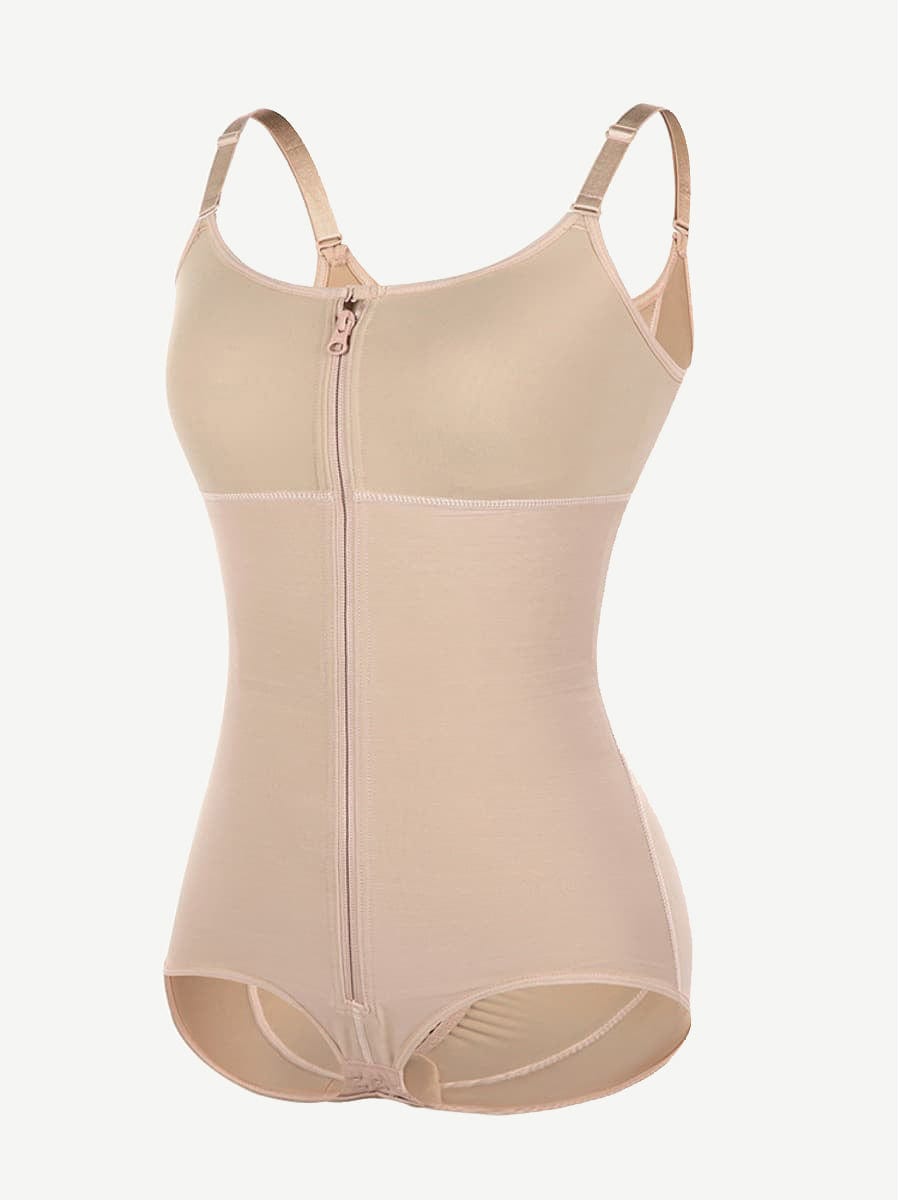 Large Size Postoperative Full Body Shaper Front Zipper Smooth Abdomen