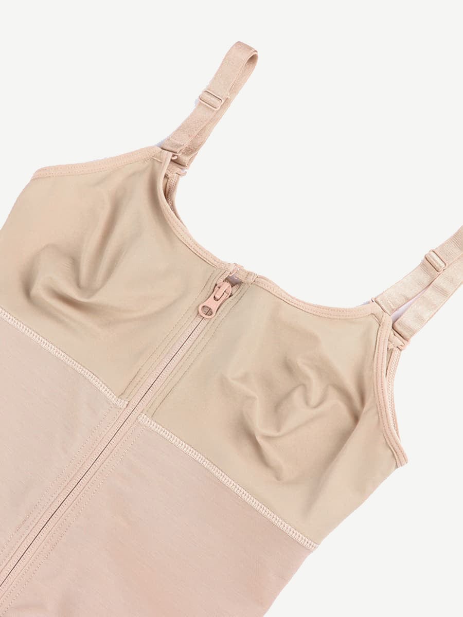 Large Size Postoperative Full Body Shaper Front Zipper Smooth Abdomen