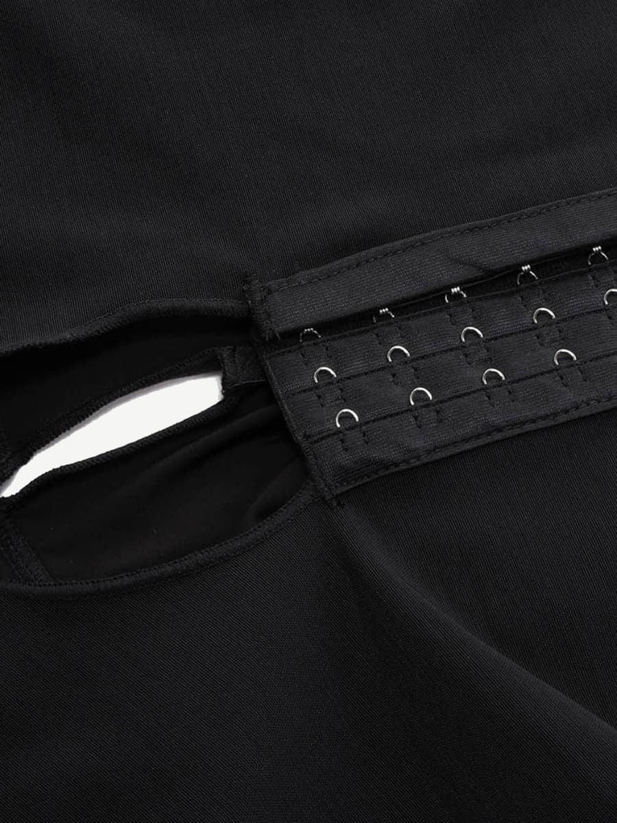 Hook Open Crotch Three Hook Full Body Shaper Compression Garment