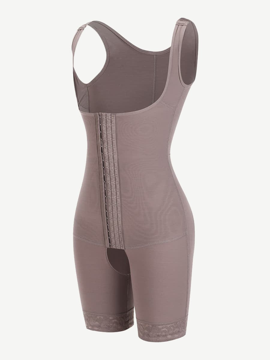 Hook Open Crotch Three Hook Full Body Shaper Compression Garment