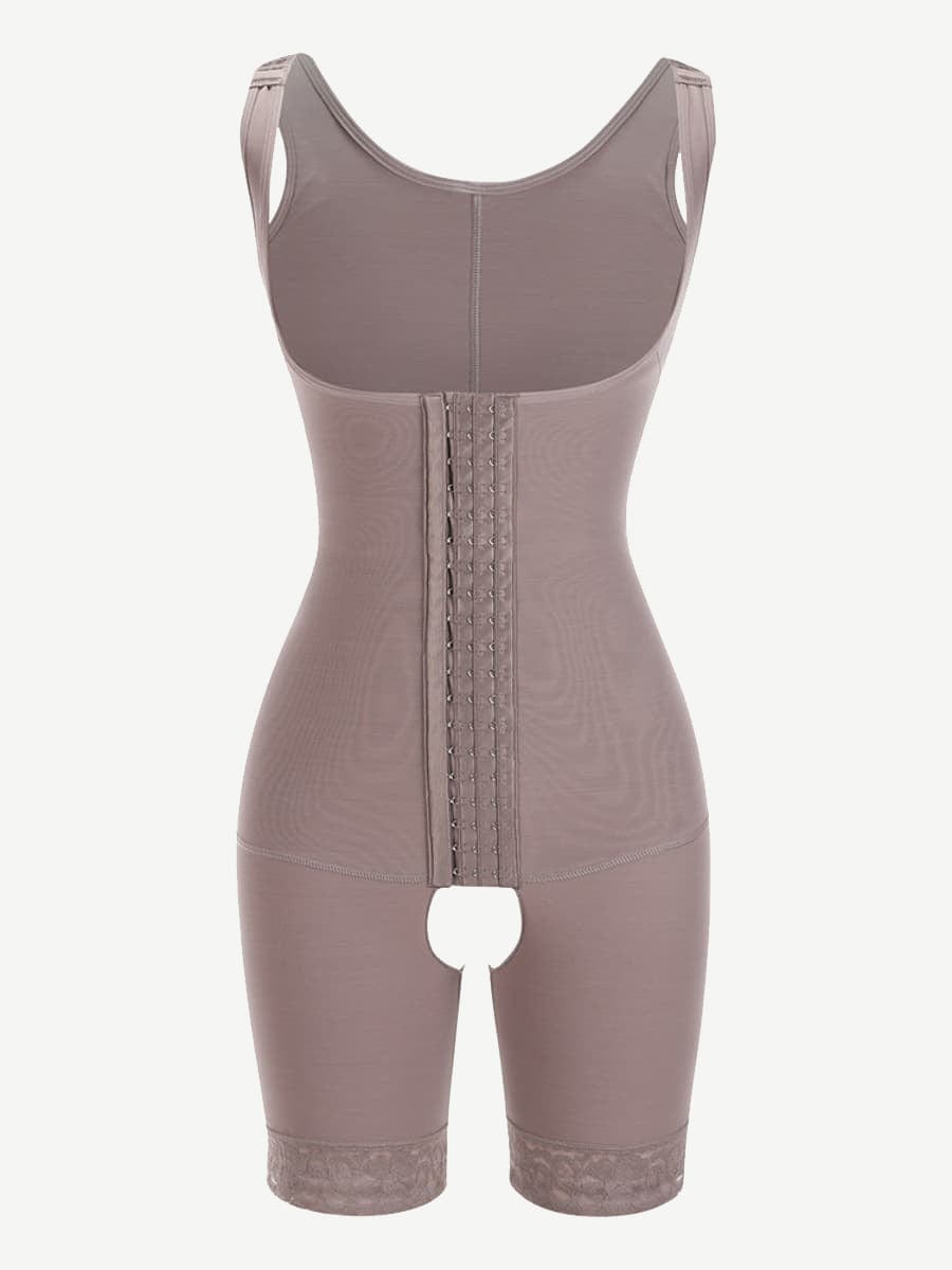 Hook Open Crotch Three Hook Full Body Shaper Compression Garment