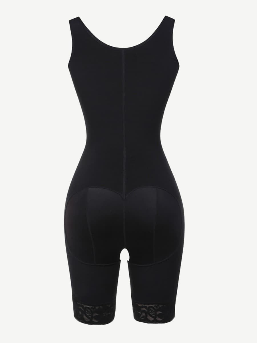 Hook Open Crotch Three Hook Full Body Shaper Compression Garment