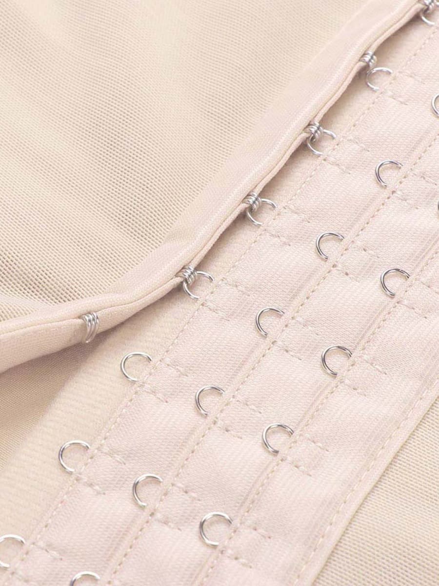 Hook Open Crotch Three Hook Full Body Shaper Compression Garment