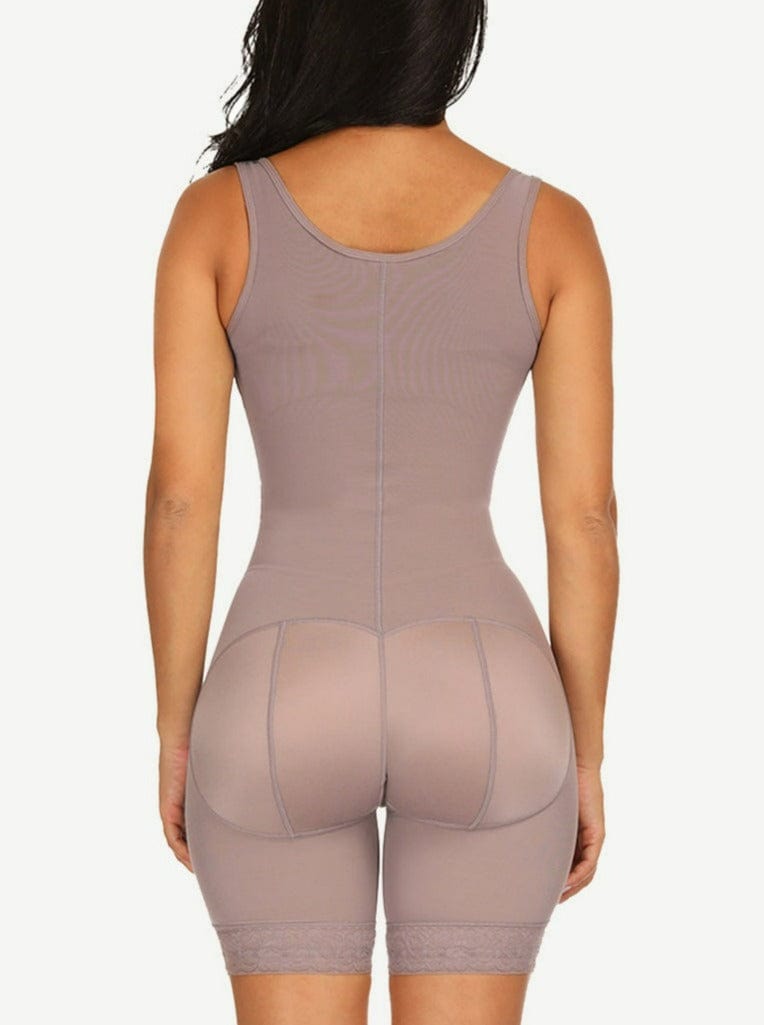 Hook Open Crotch Three Hook Full Body Shaper Compression Garment