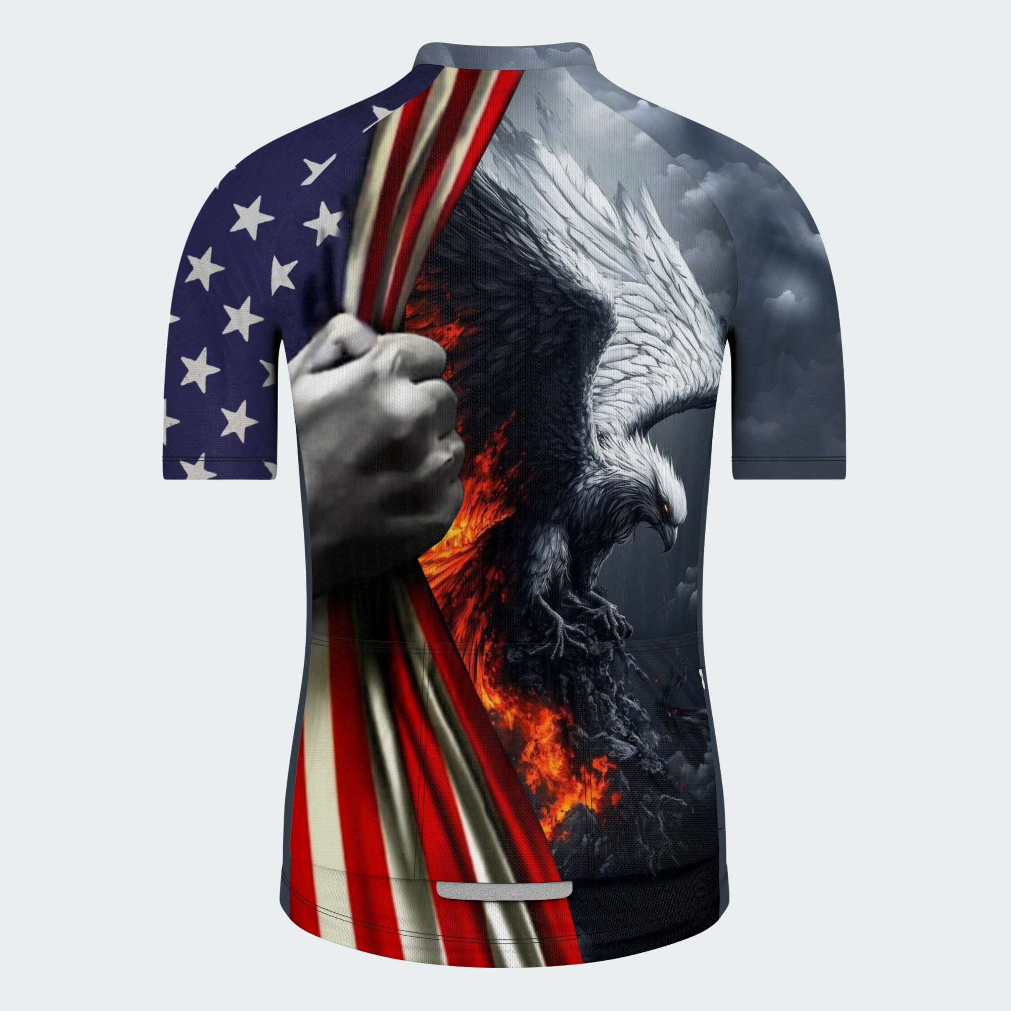 Men’s American Pride Rising Eagle American Strength Regular Fit Cycling Jersey