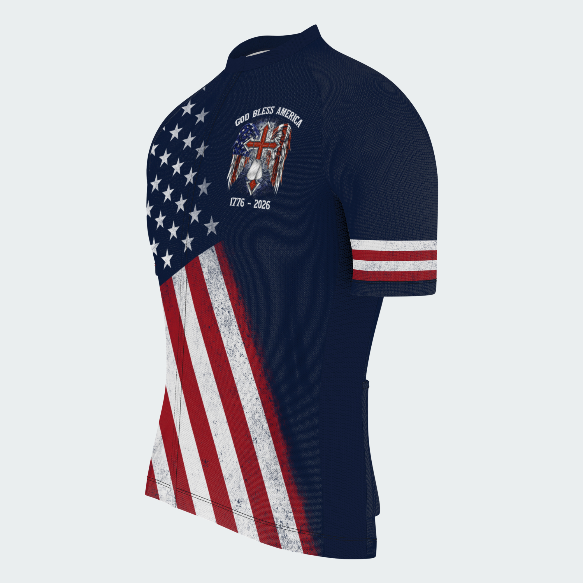 Men’s American Pride God Bless America 250th Anniversary Cycling Jersey