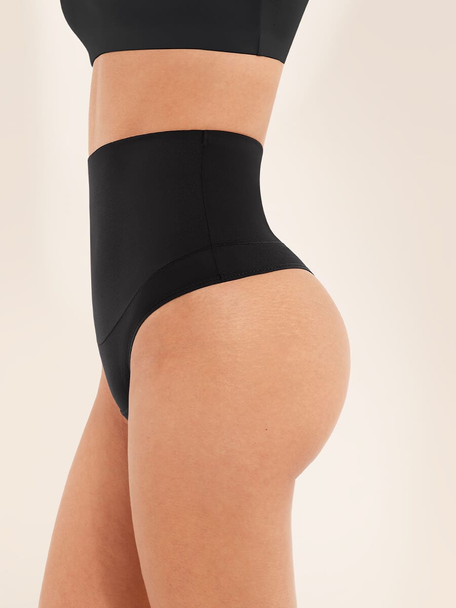 High Waist Tummy Control Thong Shapewear Panties