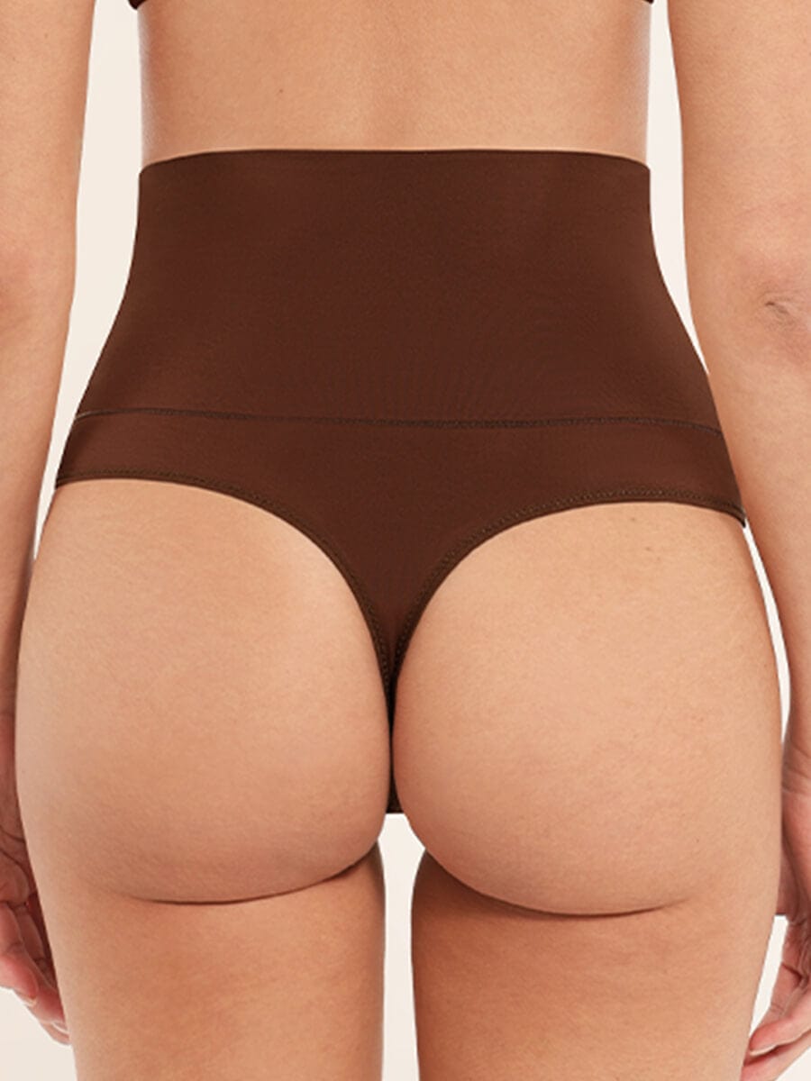 High Waist Tummy Control Thong Shapewear Panties