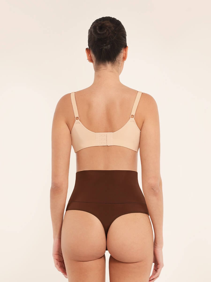 High Waist Tummy Control Thong Shapewear Panties