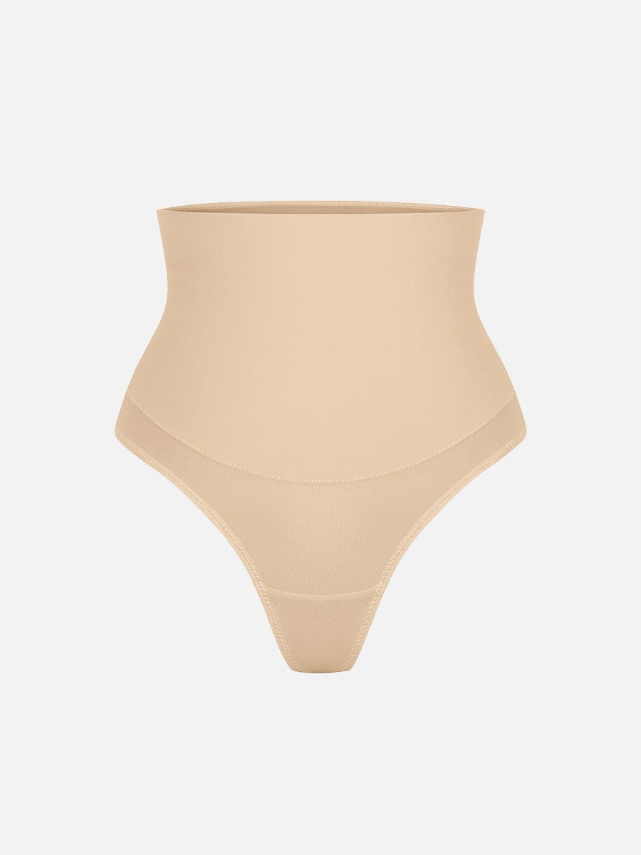 High Waist Tummy Control Thong Shapewear Panties
