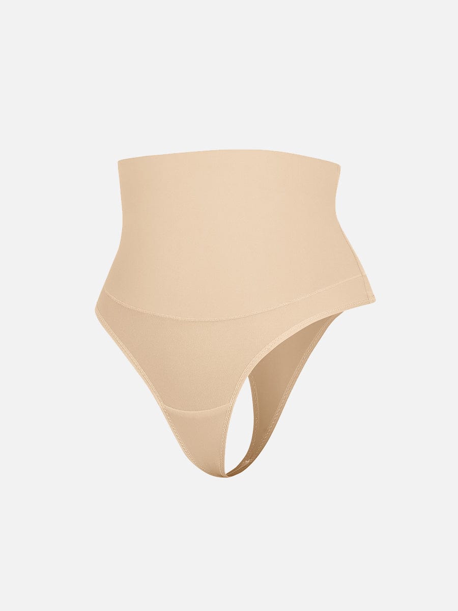 High Waist Tummy Control Thong Shapewear Panties